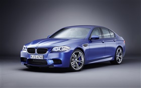BMW M5 blaues Auto HD Hintergrundbilder