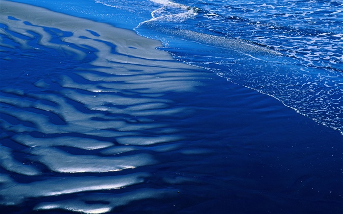 Strand, Meer, blauen Wasser Hintergrundbilder Bilder