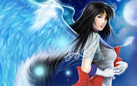 Schöne anime angel girl HD Hintergrundbilder