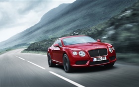 Bentley Continental GT V8 rotes Auto HD Hintergrundbilder