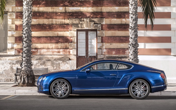 Bentley Continental GT blaues Auto Hintergrundbilder Bilder