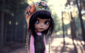 Schwarze Haare Spielzeug Mädchen, Puppe HD Hintergrundbilder