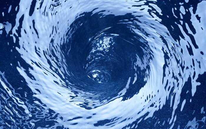 Blaues Wasser Whirlpool close-up Hintergrundbilder Bilder