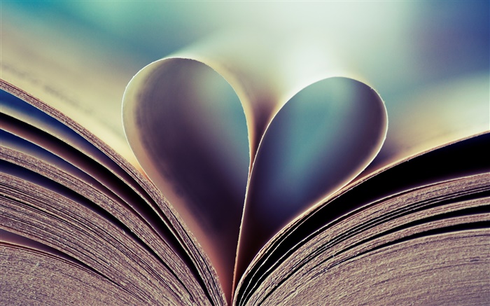 Buch, Seite, Liebe Herzen Hintergrundbilder Bilder