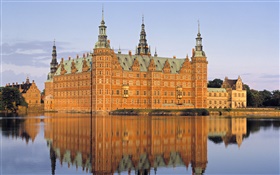 Dänemark, Schloss, See HD Hintergrundbilder