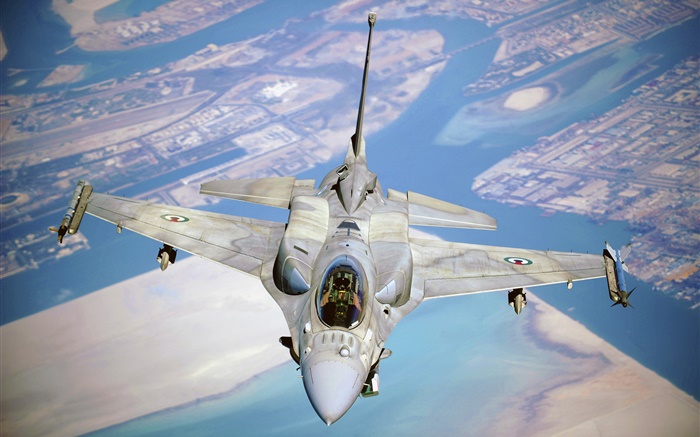 F-16 fighter, Fighting Falcon Hintergrundbilder Bilder