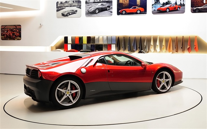 Ferrari SP12 EC roten Supersportwagen Hintergrundbilder Bilder
