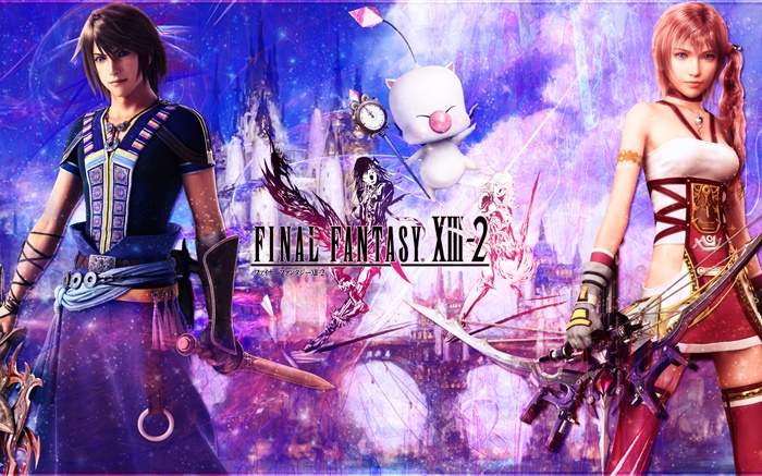 Final Fantasy XIII-2-Spiel-Breitbild- Hintergrundbilder Bilder