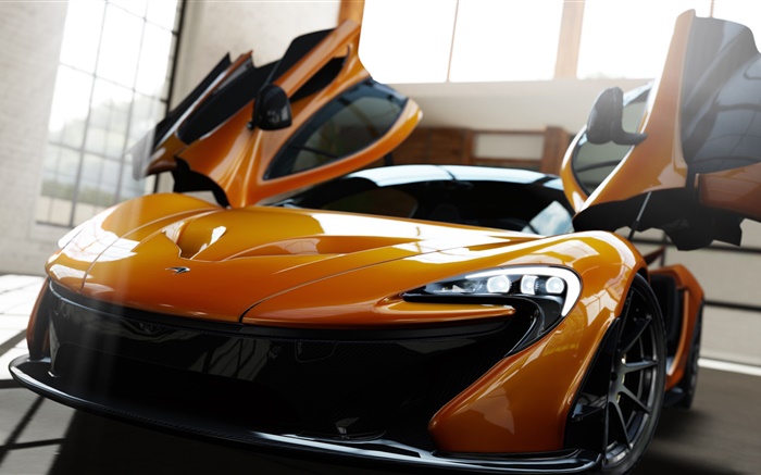 Forza Motorsport 5, gelb Supersportwagen Vorderansicht Hintergrundbilder Bilder