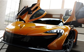 Forza Motorsport 5, gelb Supersportwagen Vorderansicht HD Hintergrundbilder