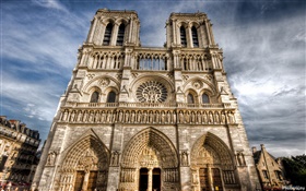 Frankreich, Notre Dame, Gebäude HD Hintergrundbilder