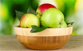 Frisches Obst, grünen und roten Äpfeln HD Hintergrundbilder