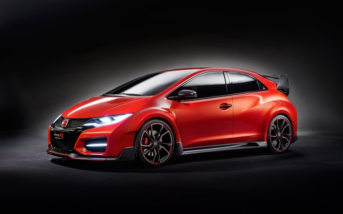 Honda Civic Konzept roten Auto Hintergrundbilder Bilder