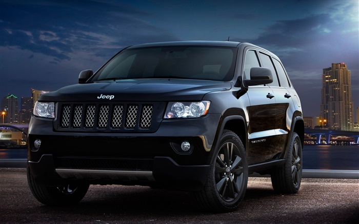 Jeep Grand Cherokee Concept Car Vorderansicht Hintergrundbilder Bilder