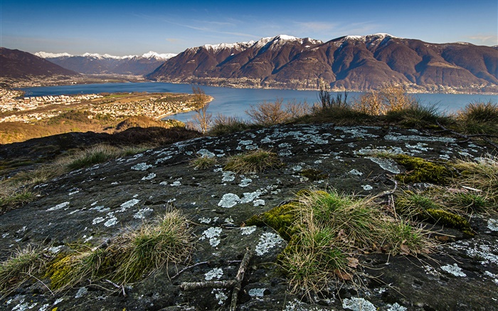 Lago Maggiore, Schweiz Hintergrundbilder Bilder
