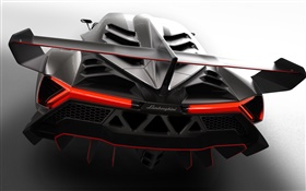 Lamborghini supercar Veneno Rückansicht HD Hintergrundbilder