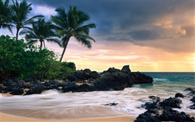 Makena Cove, Insel Maui, Hawaii, geheimen Strand HD Hintergrundbilder