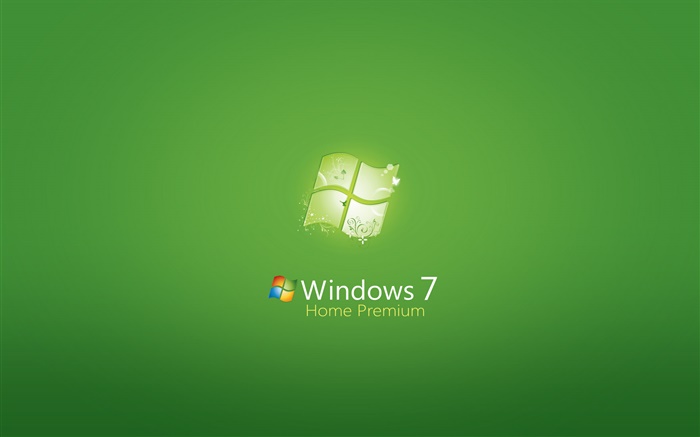 Windows 7 Home Premium, grünen Hintergrund Hintergrundbilder Bilder