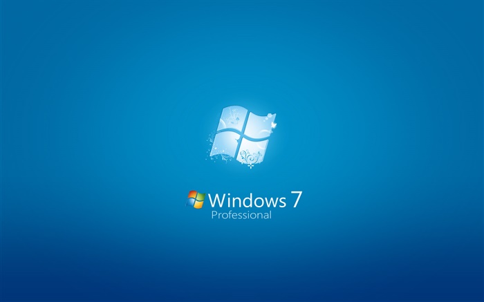Windows 7 Professional, blauer Hintergrund Hintergrundbilder Bilder