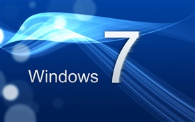 Windows 7, die blaue Kurve HD Hintergrundbilder