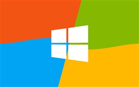 Windows-9-Logo, vier Farben Hintergrund