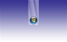 Windows-Logo, blauer Hintergrund HD Hintergrundbilder
