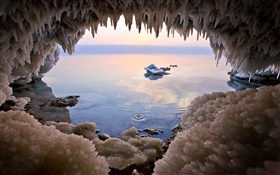Totes Meer, Salz Loch HD Hintergrundbilder