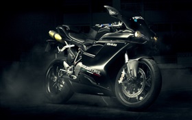 Ducati 848 Evo schwarzen Motorrad HD Hintergrundbilder