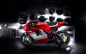 Ducati roten Motorrad HD Hintergrundbilder
