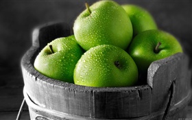 grüne Äpfel HD Hintergrundbilder