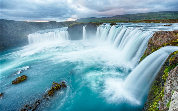 Schöne Wasserfälle Landschaft Hintergrundbilder Bilder