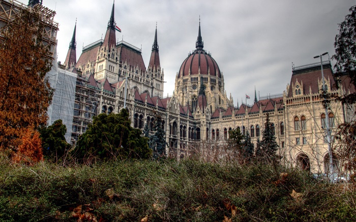 Budapest, Ungarn, Stadt, Parlament, Gebäude Hintergrundbilder Bilder
