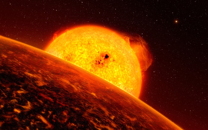 Exoplanet, Planet, Stern Hintergrundbilder Bilder