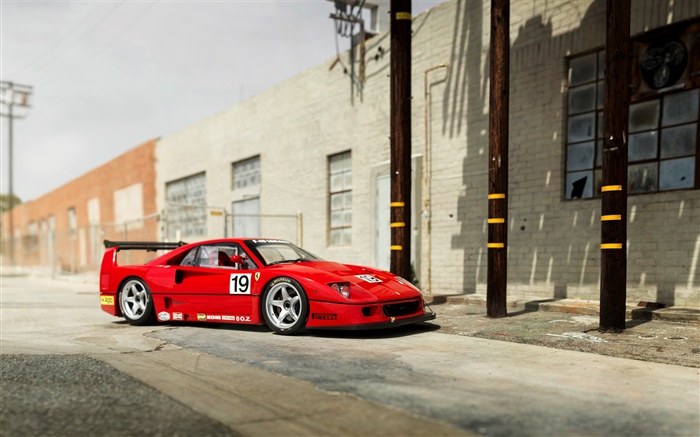 1994 Pininfarina Ferrari F40 rot Supersportwagen Hintergrundbilder Bilder