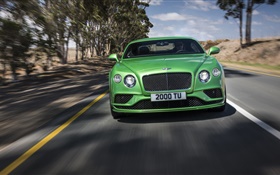 2015 Bentley Continental GT supercar Geschwindigkeit, Grün