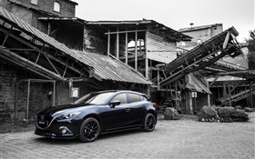 2015 Mazda 3 schwarze Limousine HD Hintergrundbilder
