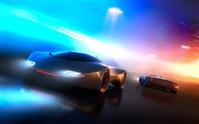 Concept Car, Neonlicht, kreativ HD Hintergrundbilder