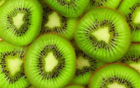 Kiwi slice, frisches Obst HD Hintergrundbilder