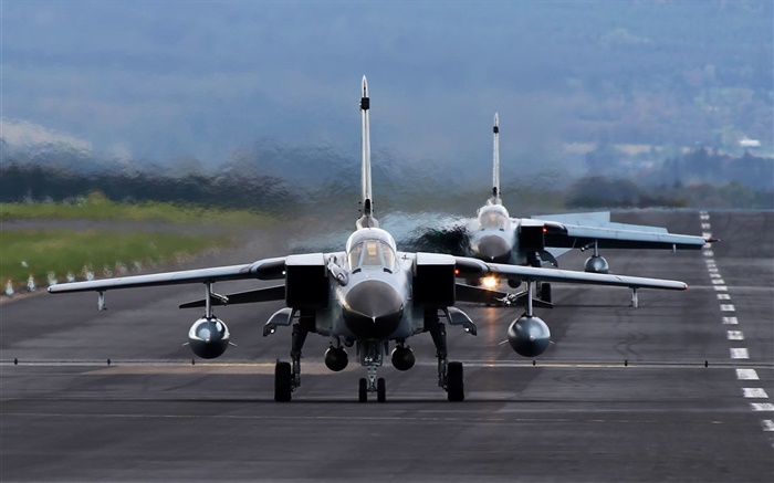 Panavia Tornado kämpfer, bomber, Flughafen Hintergrundbilder Bilder