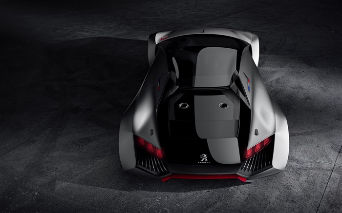 Peugeot Sicht Gran Turismo-Konzept supercar Rückansicht Hintergrundbilder Bilder