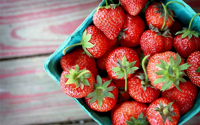 Leckere Erdbeeren, frische Früchte Hintergrundbilder Bilder