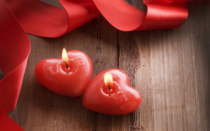 Valentinstag, Liebe Herzen, romantisch , Kerze Hintergrundbilder Bilder