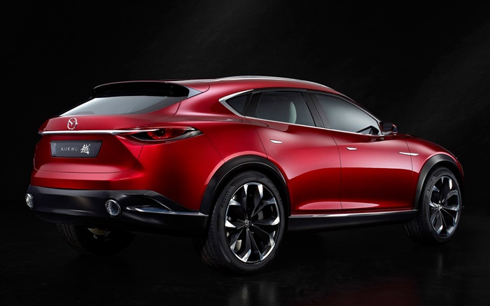 2015 Mazda Koeru rot Konzeptauto  Rückansicht Hintergrundbilder Bilder