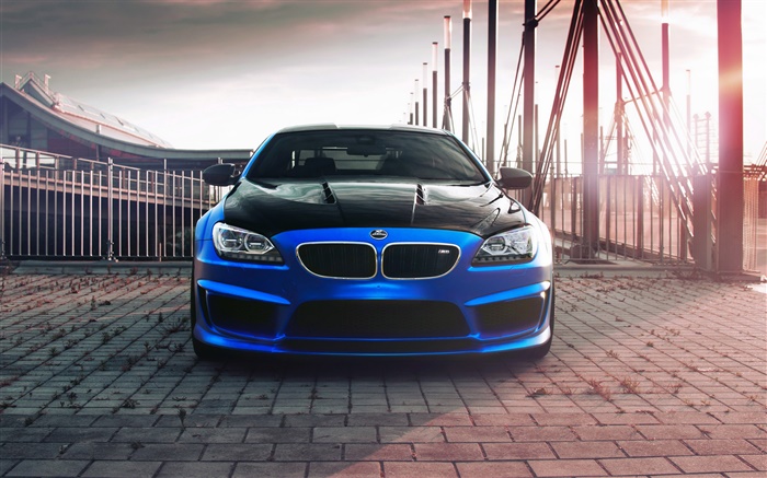 Hamann BMW F13 Coupe, blaues Auto Vorderansicht Hintergrundbilder Bilder