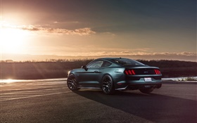 2015 Ford Mustang GT Auto Rückansicht HD Hintergrundbilder