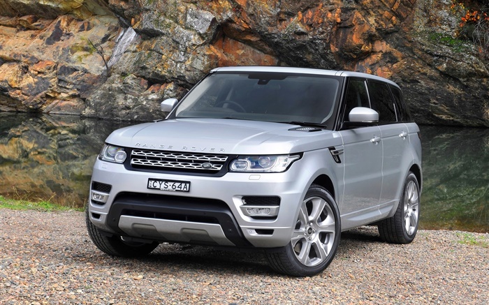 2015 Land Rover Range Rover AU-spec, Silber SUV Auto Hintergrundbilder Bilder