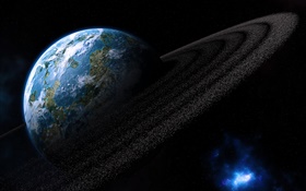 Blauer Planet, Erde, Raum HD Hintergrundbilder