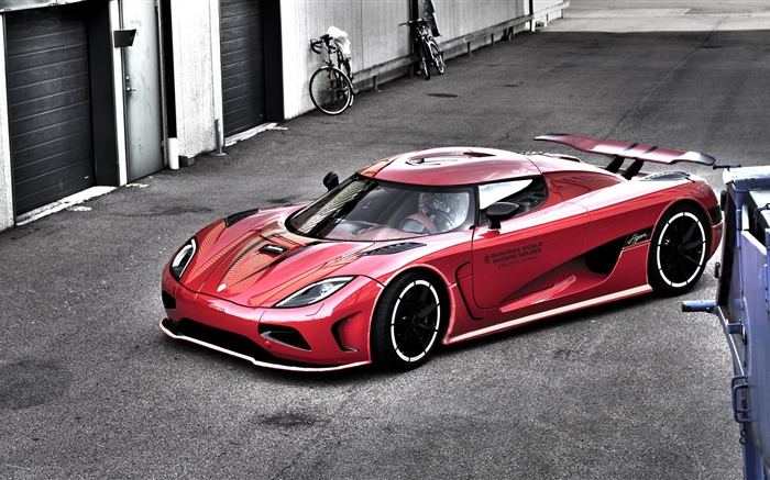 Koenigsegg red supercar Hintergrundbilder Bilder