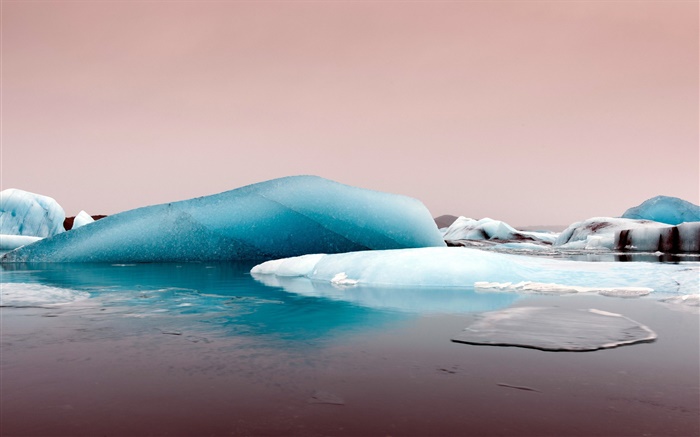 Meer, Eis, blau Hintergrundbilder Bilder