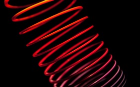 Tubular abstrakt, rot, schwarzer Hintergrund HD Hintergrundbilder